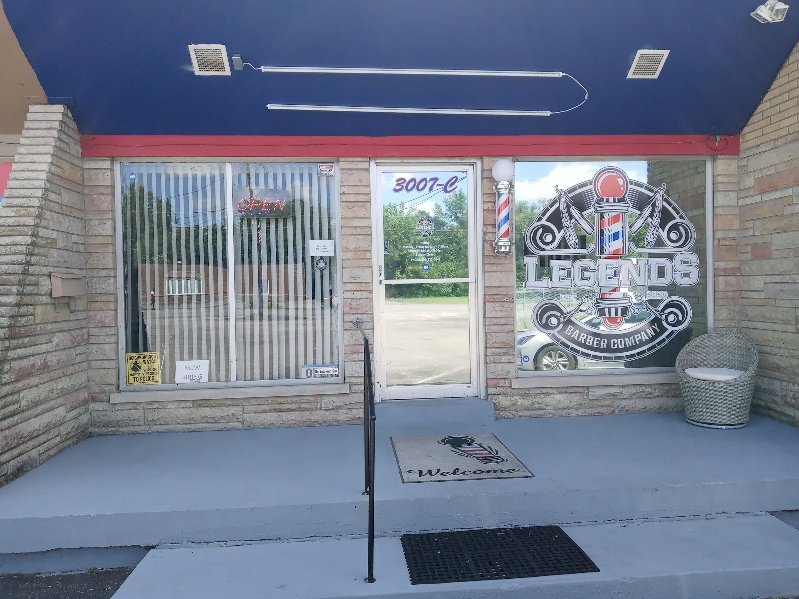 Legends Barber Company shop interior